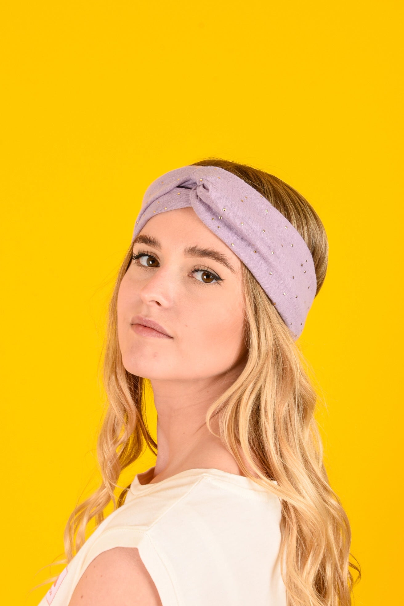 Bandeau Alana lilas doré - Waïloa